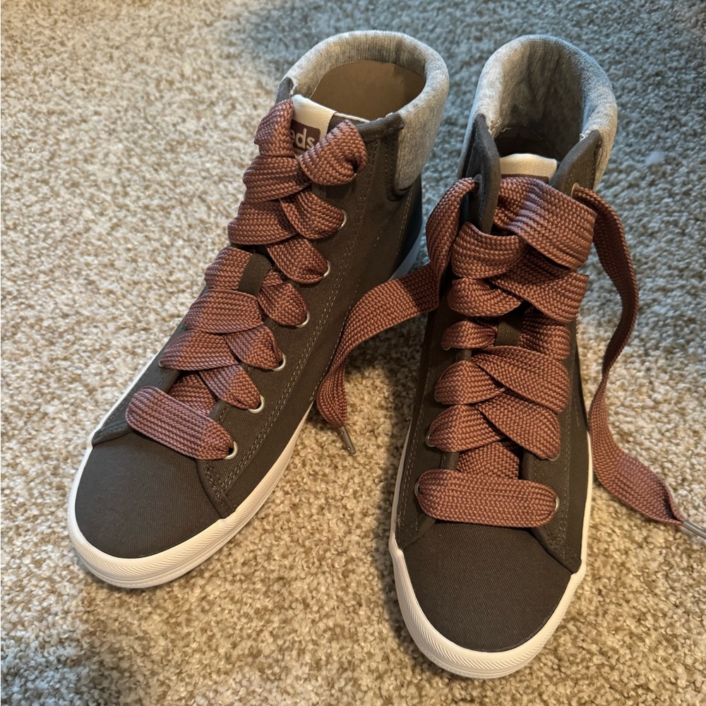 Keds Kickstart Hi Trx Twl Gray 8.5